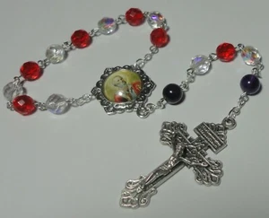 Handmade in the USA St Athanasius Single Decade Rosary with Pardon Crucifix - Picture 1 of 3