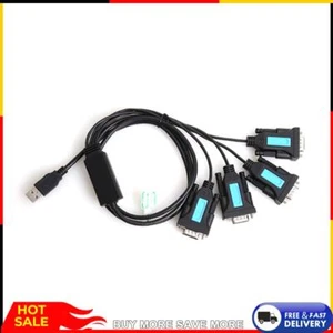 PL2303 Chip 4 Port USB zu RS-232 9-Pin DB9 Serielles Kabel Stecker A Adapter Kon - Bild 1 von 8