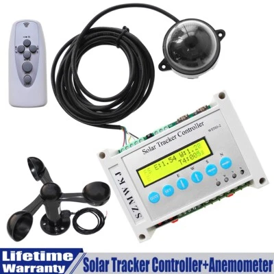 Elektronischer LCD Controller + Windgeschwindigkeitssensor für Dual Axis Solar Tracker System - Bild 1 von 4