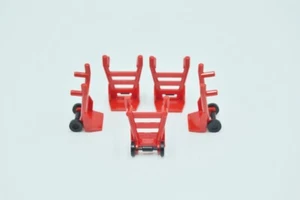 LEGO 5 x Sackkarre Handkarre rot Red Minifigure Utensil Hand Truck 2495c01 - Bild 1 von 2