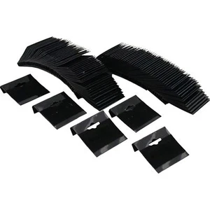 100 Plain Black Flocked Hanging Earring Cards 1 1/2" x 1 1/2" - Picture 1 of 1