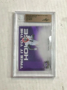 Sony Michel 2018 Leaf Valiant PRE-PRODUCTION PURPLE PROOF RC 1/1! BGS ORIGINAL! - Bild 1 von 3