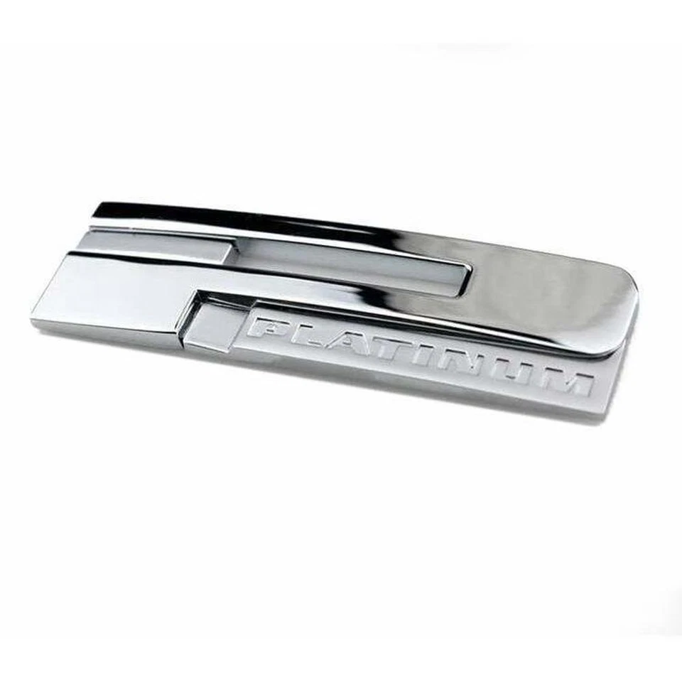 Emblema de porta-malas traseiro cromado PLATINA para Escalade XT5 XTS ATSL CT6 CTS ATS - Imagem 1 de 4