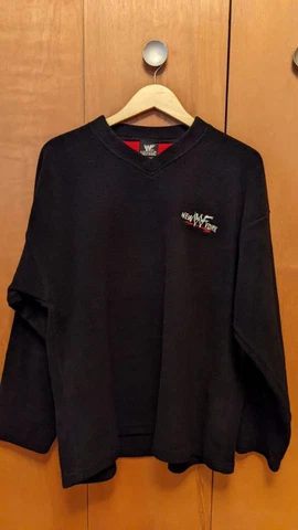 WWF NEW YORK V NECK SWEATSHIRT RARE TIMES SQUARE NY CITY WWE WCW ECW AEW NWO *** Cover