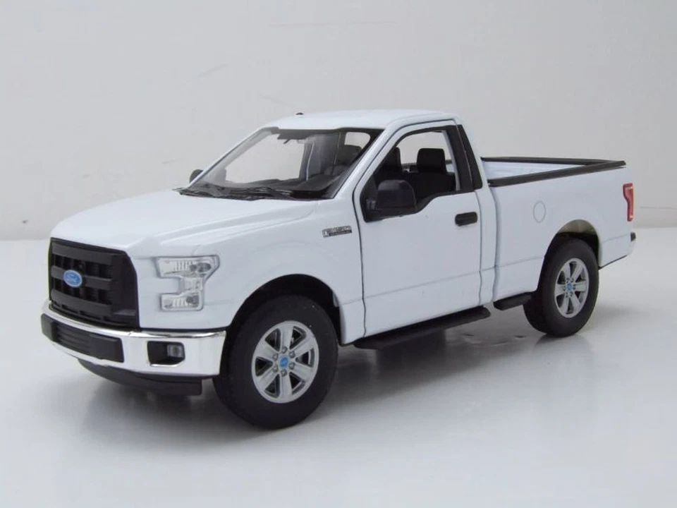 Ford F-150 Regular Cab Pick Up 2015 Blanc Modèle Réduit 1:24 Welly - Photo 1/4