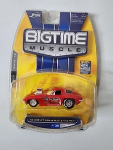 Chevrolet "Little Red" Corvette 2007 Jada BigTime Muscle 1963 fundido a presión 1:64 - Imagen 1 de 2