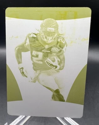 2016 Panini Limited Devonta Freeman Yellow Printing Plate 1/1 #95 One Of One - Image 1 of 4