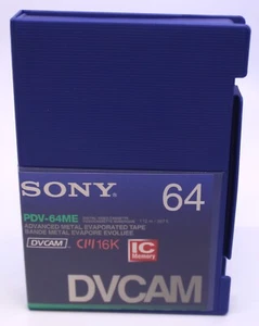 Sony DVCAM PDV-64ME videocassetta digitale nastro evaporato metallo avanzato - Foto 1 di 2