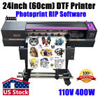 USA 24in 60cm DTF Printer Direct  Transfer Film Printer 110V 400W Epson Printead