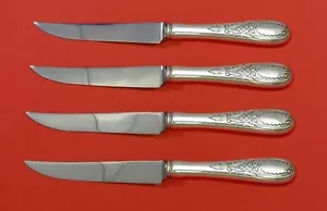 Windsor Castle by Tuttle Sterling Silver Steak Knife Set 4pc HHWS Custom 8 1/2" - Picture 1 of 2