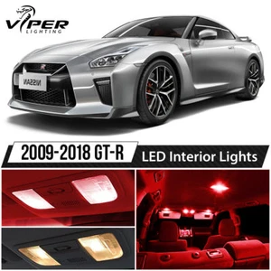 Red LED Interior Lights Package Kit for 2009-2018 Nissan GTR GT-R - Bild 1 von 7