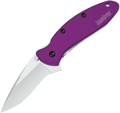 Cuchillo Kershaw Scallion Hecho en EE. UU. 1620PUR Speedsafe A/O Liner Lock Foto 1 de 2