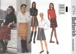 PATRÓN Butterick Mujer Costura Vintage 2001 Falda Talla 12-16 Fácil NUEVA - Imagen 1 de 1