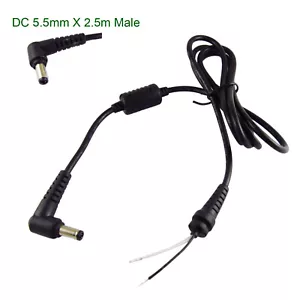 5.5mm x 2.5mm DC Tip Plug Connector Cord Cable For Toshiba Asus Laptop Adapter - Picture 1 of 8