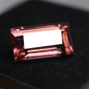 SAPPHIRE Padparadscha Emerald Cut 10.12 Carat Natural CERTIFIED Loose Gemstone - Picture 1 of 12