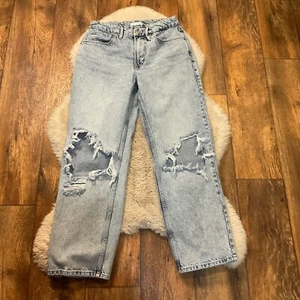 Good American Jeans 4 27 Good Heritage Jade Light Wash Distressed - Bild 1 von 10