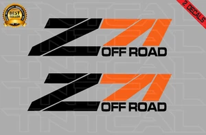 Z71 Off Road Decal Set Fits Chevy 1997-1999 Silverado GMC Sticker black/orange - Picture 1 of 1
