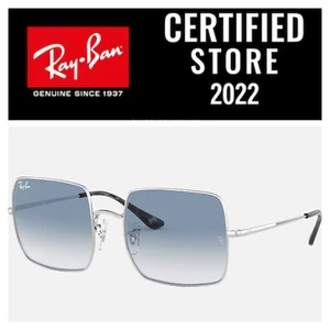 Gafas Ray Ban RB1971 91493 Silver Squere Gradient Blue 54-19 Nuevas - Imagen 1 de 6