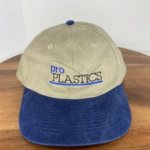 Pro Plastics Brown and Blue Headshots Adjustable Hat Strapback Baseball Cap - Picture 1 of 7