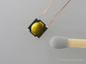 10x Micro-Taster extra flach +Cu-Draht EINSEITIG ultraflat NO-switch copper wire - Bild 1 von 1