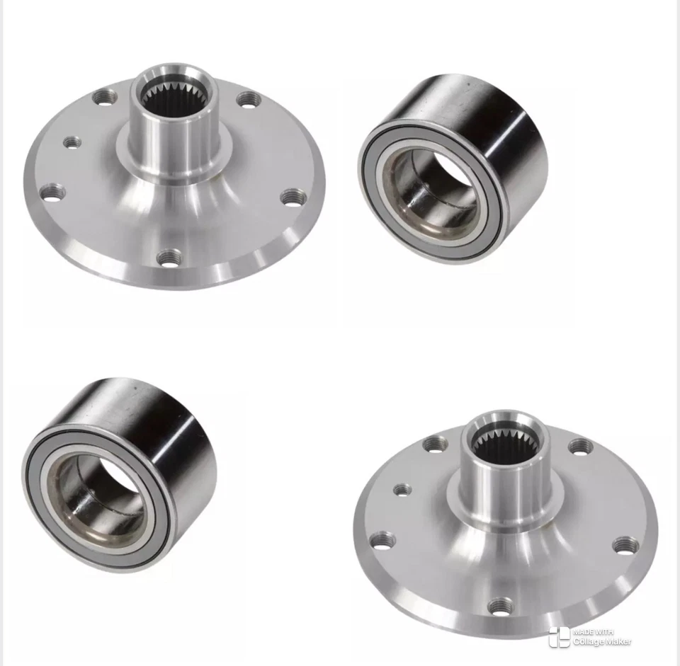 2 REAR WHEEL HUB & 2 BEARING FOR BMW 740i 740iL 750iL 840Ci 850i 850Ci M3 Z3 Z8 - Image 1 of 1