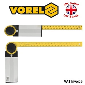 Vorel Bevel Protractor 350mm Measuring Try Temple Rule DIY Multi Angle Tool - Picture 1 of 1
