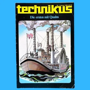 DDR technikus 1 1980 Dampfschiff Fulton Welsbach Fla Piraten Adler Multicar Ogar - Bild 1 von 1