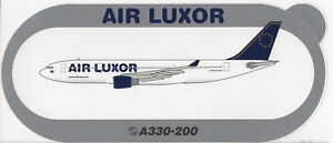 ~ AIR LUXOR ~ Airbus A330-200 Sticker / Decal ~ VERY RARE ~
