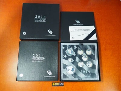 2014 W PROOF SILVER EAGLE LIMITED EDITION PROOF SET LS3 IN OGP - Image 1 of 4