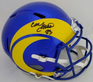 CAM AKERS Signed L.A. Rams Full-Size Replica Speed Helmet (Beckett Certified) - Picture 1 of 6