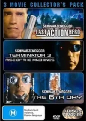 DVD NEW: Last Action Hero + Terminator 3 + The 6th Day - 3 Schwarzenegger Films - Image 1 of 2