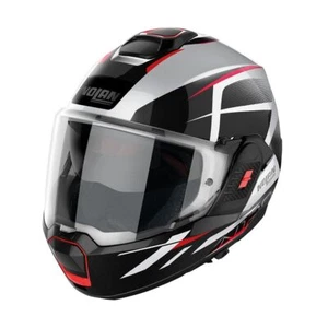Casco Modulare Convertibile P/J Nolan N120-1 NIGHTLIFE N-COM 027 Rosso Nero22-06 - Imagen 1 de 1