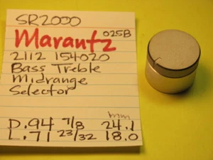 📈MARANTZ 2212154020 BASS TREB MIDS SELECTOR KNOB SR2000 SR1000 STEREO RECEIVER - Picture 1 of 4