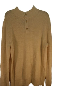 Vineyard Vines Womens Beige 1/4 Button Classic Knit Sweater Pullover Sz Medium - Picture 1 of 5
