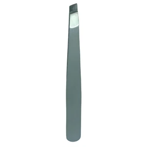 Tweezers Slanted Tip Professional Eyebrow Precision Stainless Steel Hair Plucker - Picture 1 of 2