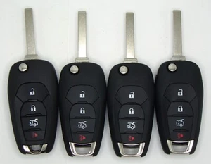 4x OEM Chevrolet Cruze Keyless Entry Flip Key Car UNLOCKED UNCUT LXP-T003 - Picture 1 of 2