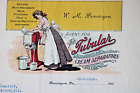 1906 The Tubular Cream Separators W.M. Lettre à en-tête couleur agent Benninger