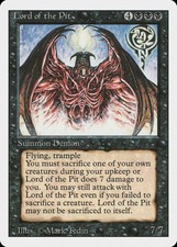Lord of the Pit Revised PLD Black Rare MAGIC THE GATHERING MTG CARD ABUGames
