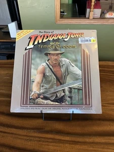 The Story of Indiana Jones and The Temple of Doom Vinyl LP W/Souvenir Book - NEW - Foto 1 di 13