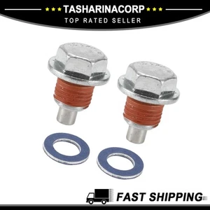 1 Kit Oil Drain Plug for Toyota Tacoma Tundra Camry Corolla No.9043012031 Red - Picture 1 of 7