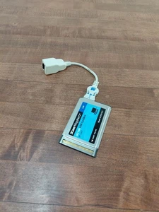 3Com 10/100 LAN CardBus Ethernet PC Card with Dongle Cable 3CCFE575CT-D - Picture 1 of 2