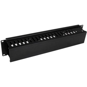 StarTech.com Horizontal 2U Server Rack Cable Management Finger Duct w/ Cover - 1 - Picture 1 of 3