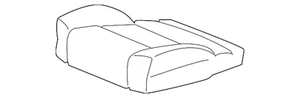 Genuine GM Dune Driver Seat Cushion Cover 84549829 - Picture 1 of 2