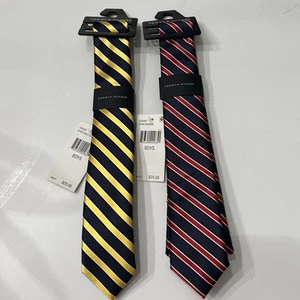 NWT Boys Tommy Hilfiger Neck Ties 2 Included 48” Long Total Length - Picture 1 of 6