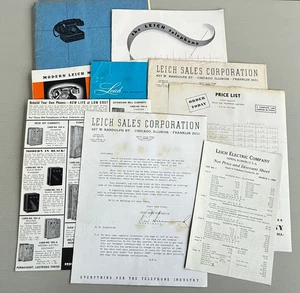 Vintage Leich Telephones Advertising Brochure Catalog Ephemera Magneto - Picture 1 of 24