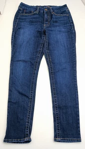 Seven7 Women’s Jeans 32x28 Blue High Rise Straight Leg Classic Denim - Picture 1 of 9