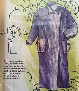 ReVisions Ericson Sew Ptn 106~Heart-Felt COAT+JACKET+VEST~Sz XS-XXL~UC~Artsy~SEE - Picture 1 of 1