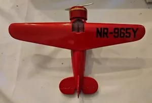 Amelia Earhart Vega Lockheed Tail Dragger Plane Metal Bank NR-965-Y - Picture 1 of 3
