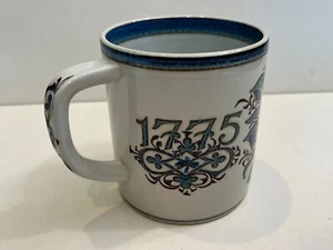1775-1975 Royal Copenhagen Fajance Denmark Crown Flower Porcelain Oversize Mug - Picture 1 of 6