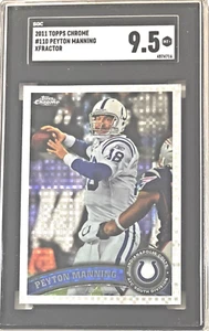 2011 Topps Chrome #110 Peyton Manning XFractor SGC 9.5 - Picture 1 of 2